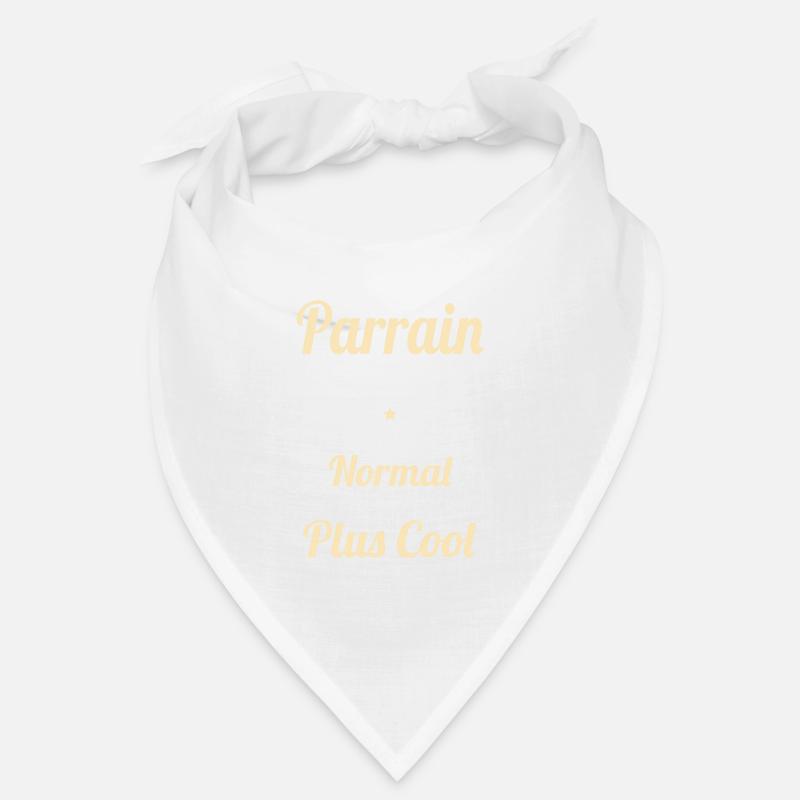 Parrain chauve comme parrain normal plus cool - Bandana - blanc