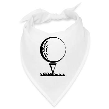 Golfball - Bandana - Weiß - Vorne