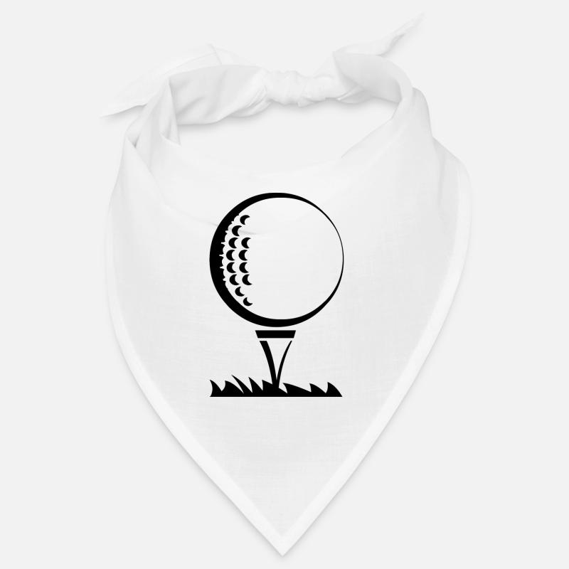 Balle de golf - Bandana - blanc