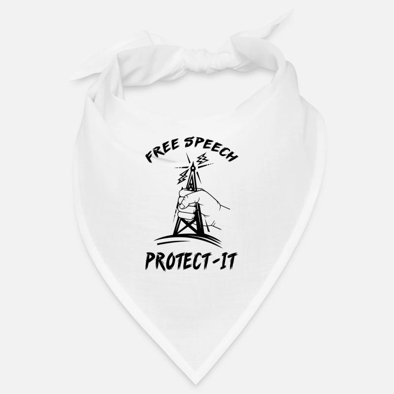Free speech Journalist Reporter Beruf Geschenk Bandana