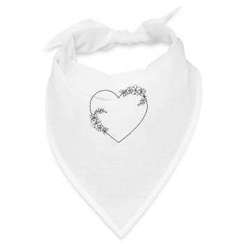 Rahmen Herz - Bandana - Weiß - Vorne