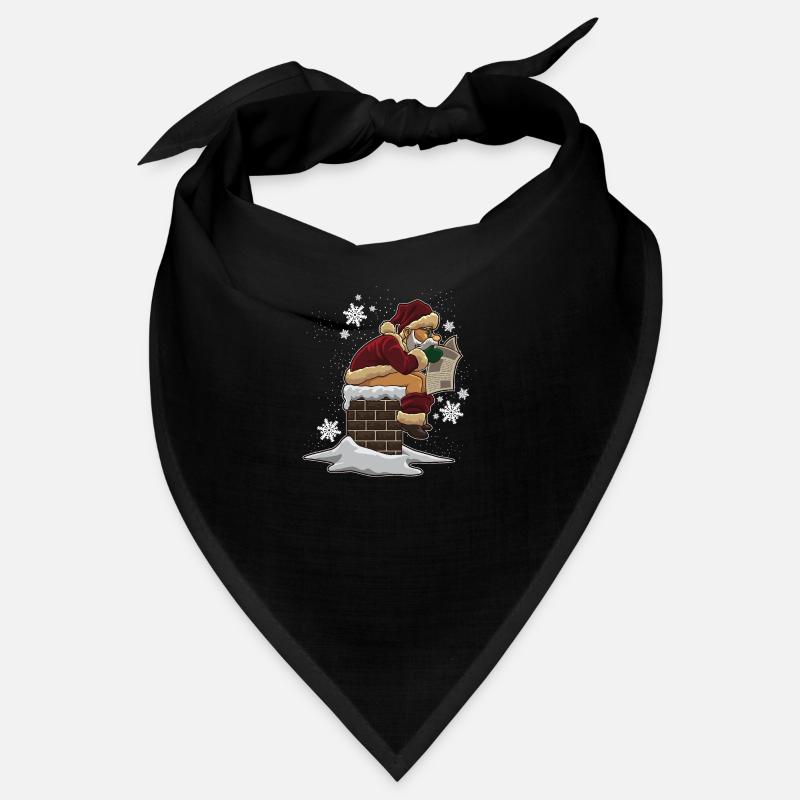 Weihnachtsmann kackt in den Kamin Bandana