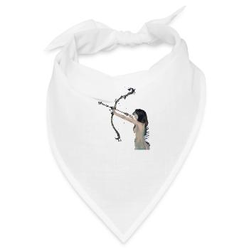 Girl Trust your Aim, Instinct - Bandana - Weiß - Vorne