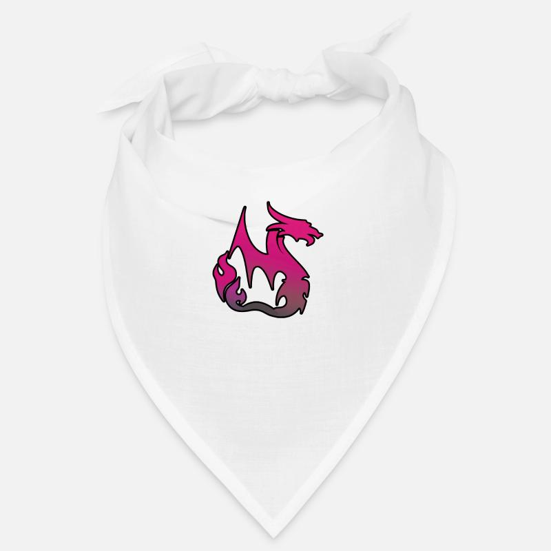 Pinker Drache Bandana