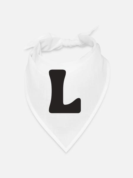 L - Bandana - white - Front