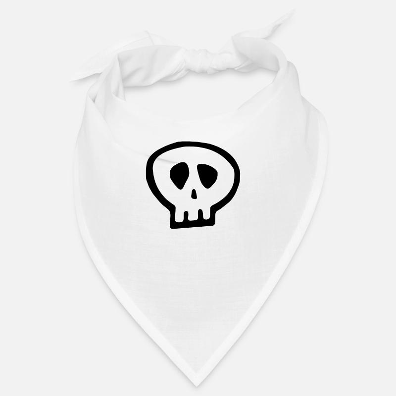 Skull1 (4020V) - Bandana - blanc