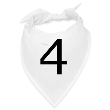 4 - Bandana - Weiß - Vorne