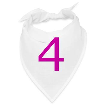 4 - Bandana - Weiß - Vorne