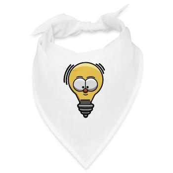Doodle: eine Glühbirne - Bandana - Weiß - Vorne