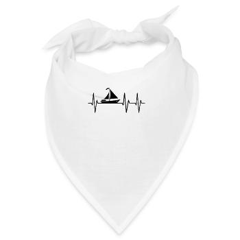 Segelboot Heartbeat Segelboot Segelboot - Bandana - Weiß - Vorne