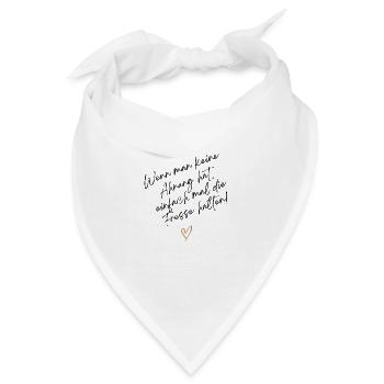 Wenn man keine Ahnung hat - Bandana - Weiß - Vorne