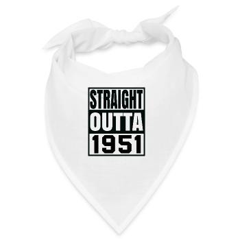 STRAIGHT OUTTA 1951 - Bandana - Weiß - Vorne