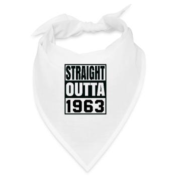 Straight Outta 1963 - Bandana - Weiß - Vorne
