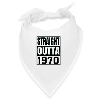 Straight Outta 1970 - Bandana - Weiß - Vorne