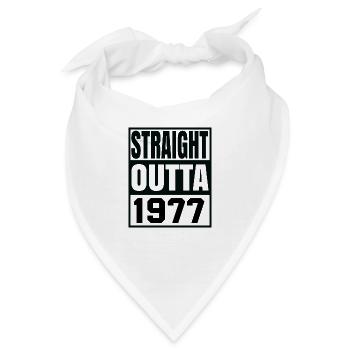 Straight Outta 1977 - Bandana - Weiß - Vorne