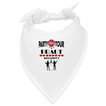 Jga Braut Security Sicherheit Security Brautpaar - Bandana - Weiß - Vorne