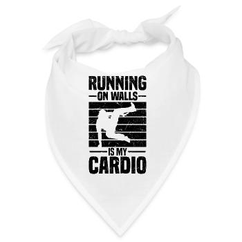 Parkour Geschenk | Freerunning Sport Parkur Spruch - Bandana - Weiß - Vorne