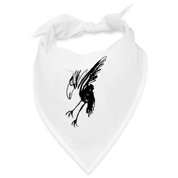 Krickelvogel - Bandana - Weiß - Vorne