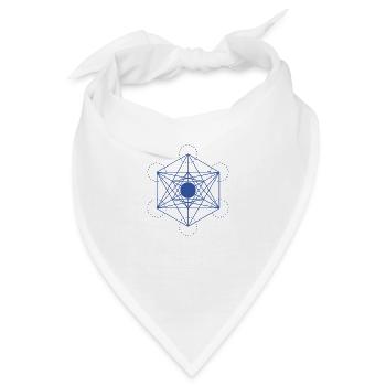 Heilige Geometrie - Bandana - Weiß - Vorne