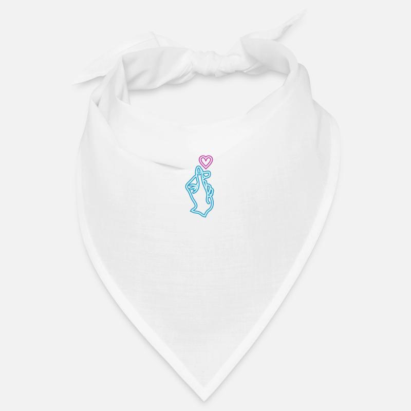 Saranghae Main Doigt Cœur K-Pop Bandana