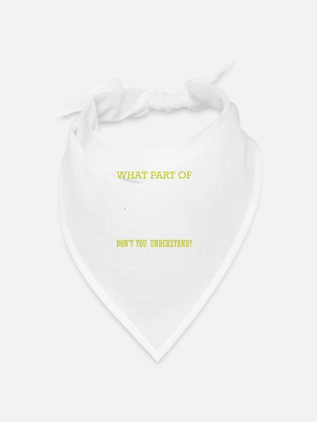 Quale parte di Don't You Understand Electrician - Bandana - bianco