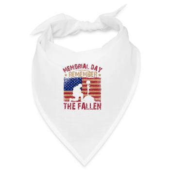 Gedenktag Gedenken an die Gefallenen - Bandana - Weiß - Vorne