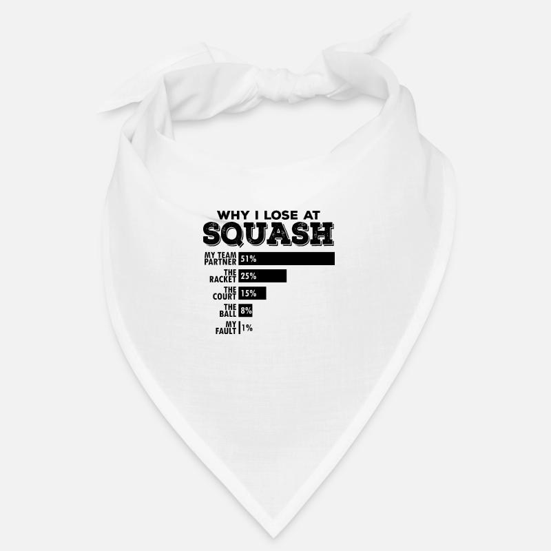 Squash Double Why I Lose Funny Pun Saying Squash Bandana