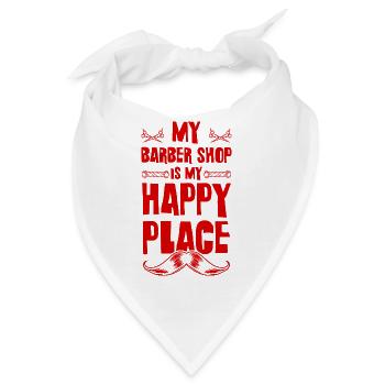 Barber shop - Bandana - Weiß - Vorne