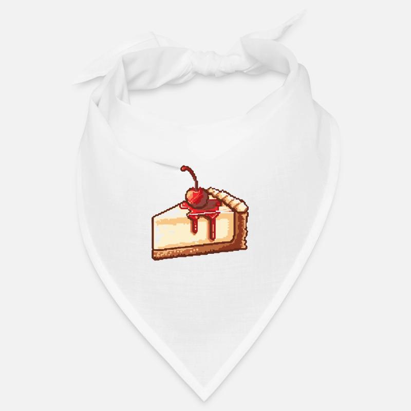 Cheesecake Pixel Icon Cake Bandana