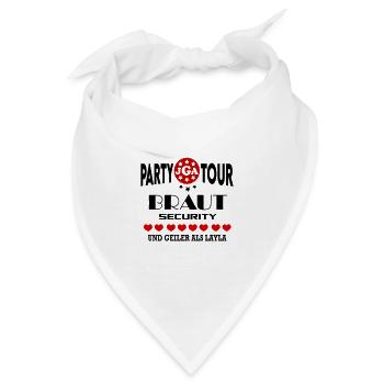 Jga Braut Security Party Brautpaar Sicherheit - Bandana - Weiß - Vorne