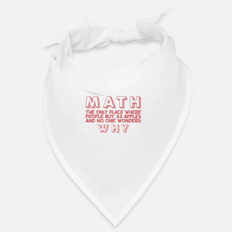 Math And Apples Mathematics Calculation Numbers Bandana