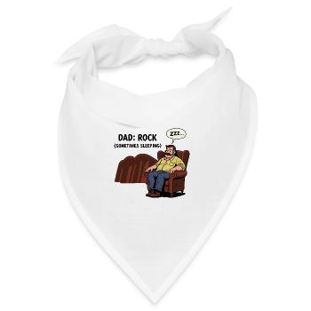Papa: Fels - Bandana - Weiß - Vorne