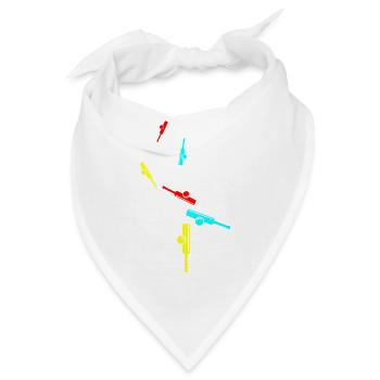 Cricket icon symbol - Bandana - Weiß - Vorne