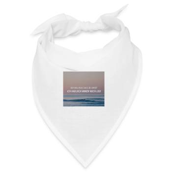 Ich will nur - Philipp Poisel - Bandana - Weiß - Vorne