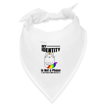 My Identity is Not a Phase - Bandana - Weiß - Vorne
