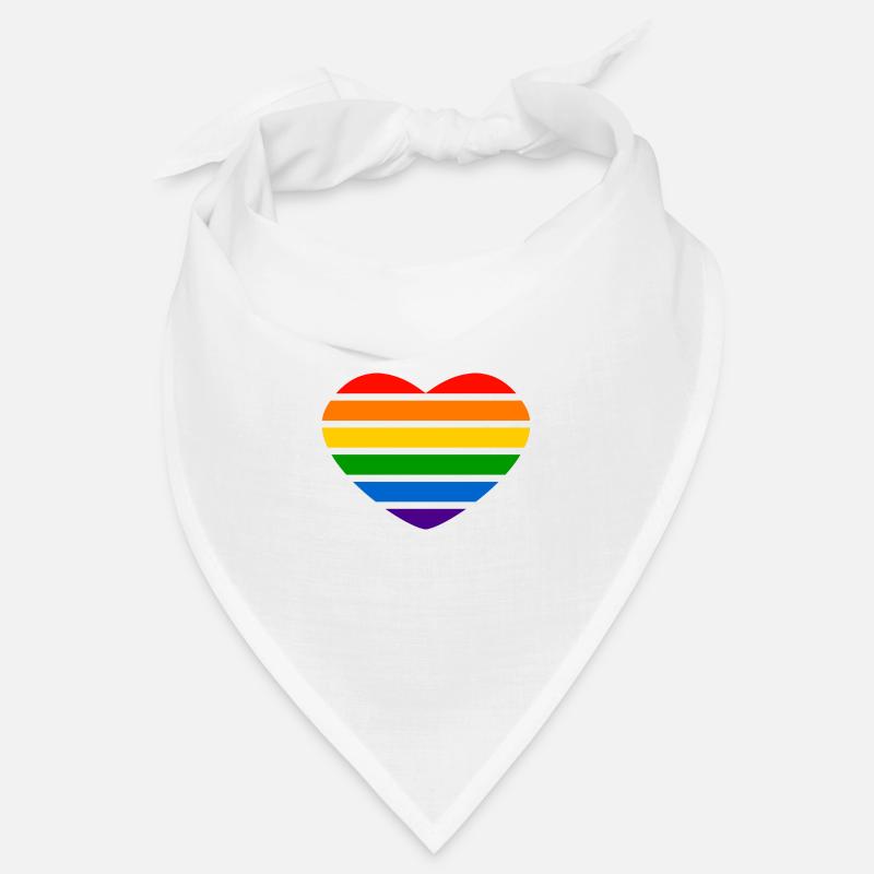 Herz - Regenbogen Bandana