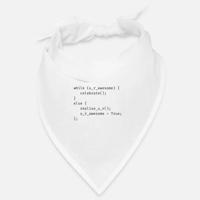 Positivity funny computer geek programmer joke Bandana