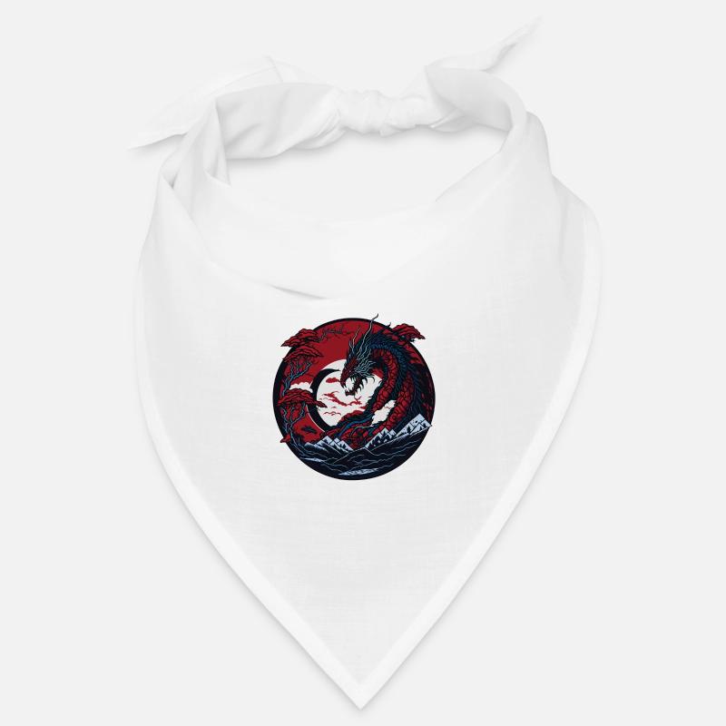 Ewiger Drache - Bandana - Weiß