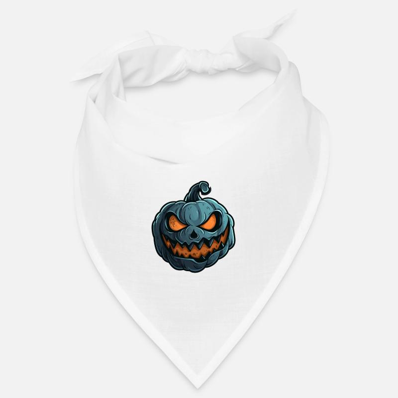 Grinning Pumpkin Face - Pumpkin Halloween Bandana