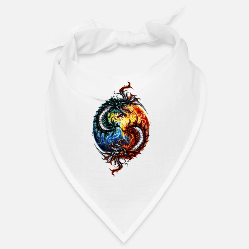 Yin Yang Drache Bandana