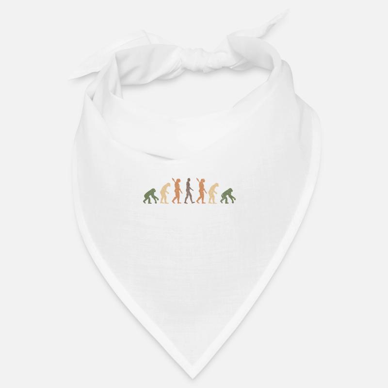 Funny Evolution of Man To Monkey Ape Bandana