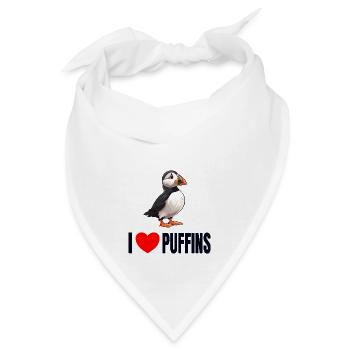 Papageientaucher Küstenvögel Papageientaucher - Bandana - Weiß - Vorne