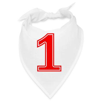 1 - Bandana - Weiß - Vorne