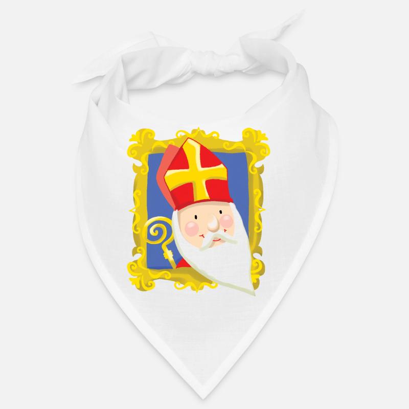 Sinterklaas dans la liste - Bandana - blanc