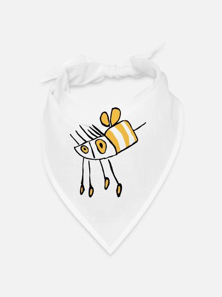 Abeilles - Bandana - blanc