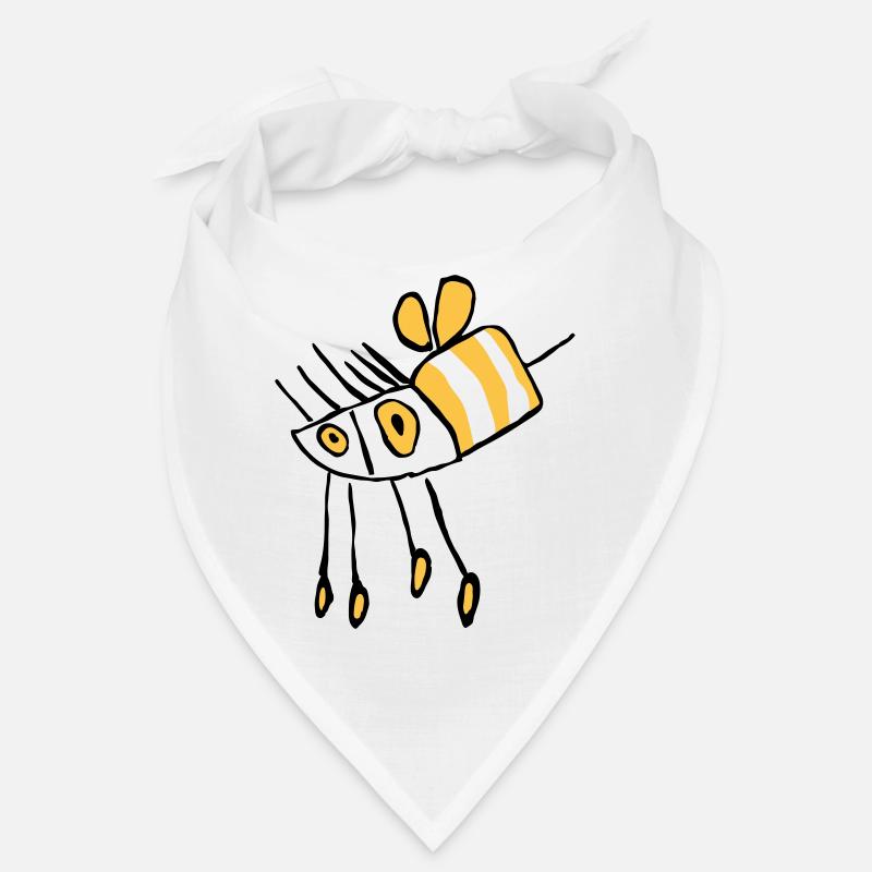 Abeilles - Bandana - blanc