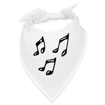 Note - Bandana - Weiß - Vorne