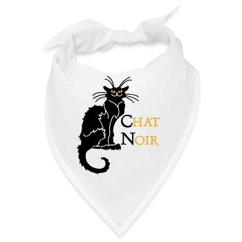 chat noir 'n (text, 2c) - Bandana - Weiß - Vorne