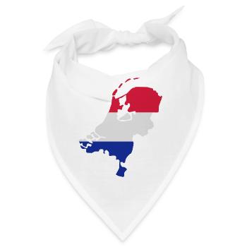 Niederlande - Holland - Bandana - Weiß - Vorne