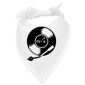 DJ vinyl LP (1c) - Bandana - Weiß - Vorne